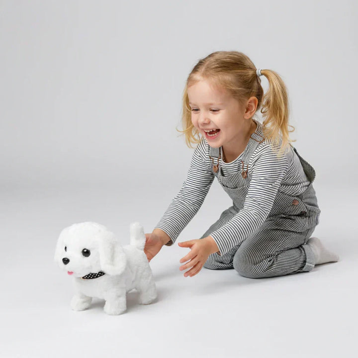 Kids' interactive robot dog, lifelike electronic pet for engaging playtime & companionship.