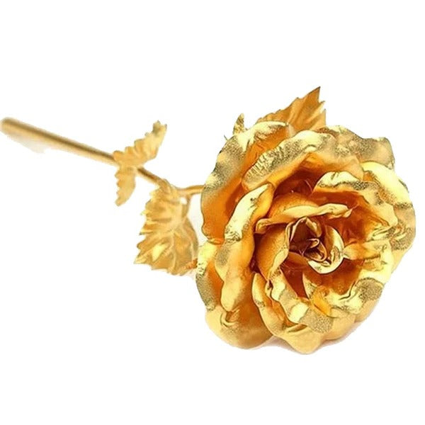 Luxurious preserved real rose, meticulously dipped in 24K gold. Presented in a premium gift box, a memorable unique gift.