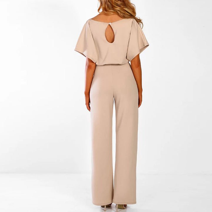 Stylish women's jumpsuit by AuraElegance, a versatile outfit for spring & summer fashion.