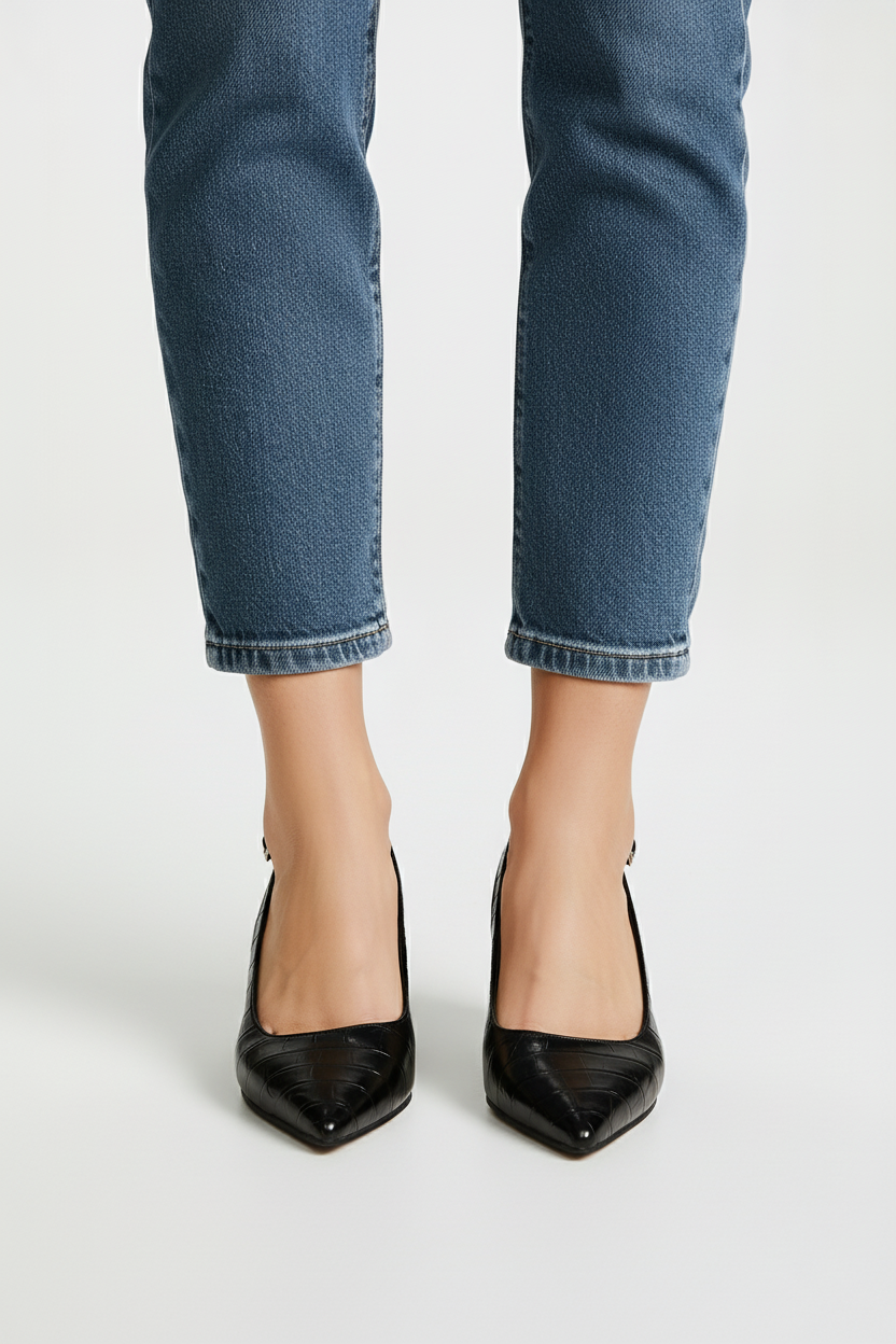 Annika women's slingback pumps featuring a stylish block heel for versatile and elegant wear