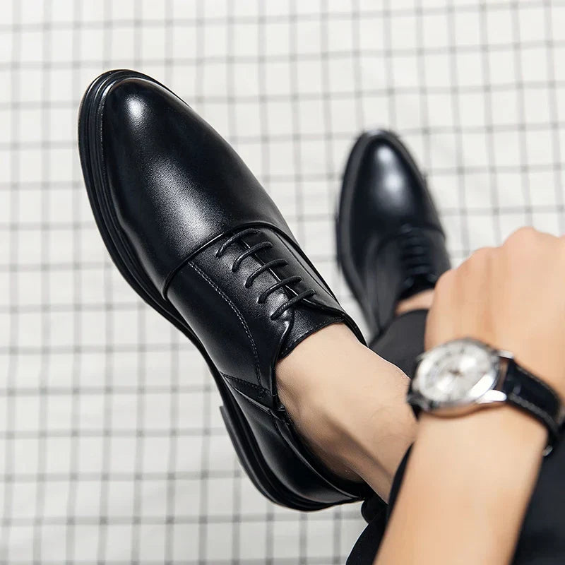 Stylish men's formal dress shoes, offering comfort & a timeless look for business and special occasion gentlemen's footwear.