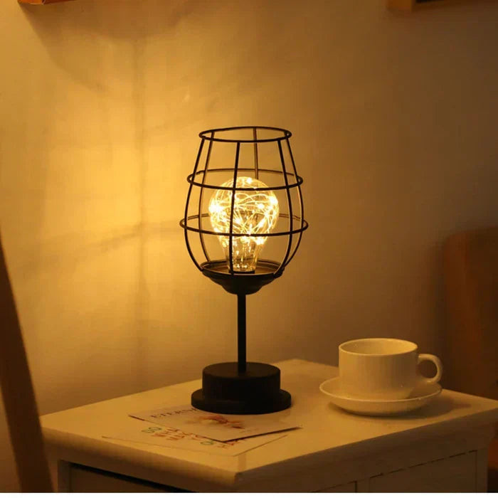 Sleek black table lamp, elegant modern lighting adding a sophisticated touch to any room decor.