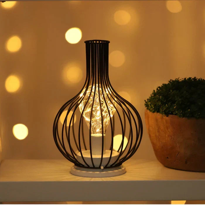 Sophisticated black table lamp, a perfect modern lighting piece for any contemporary interior design.
