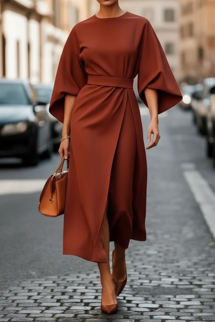 Elegant black women's cocktail dress, perfect for evening events & parties.