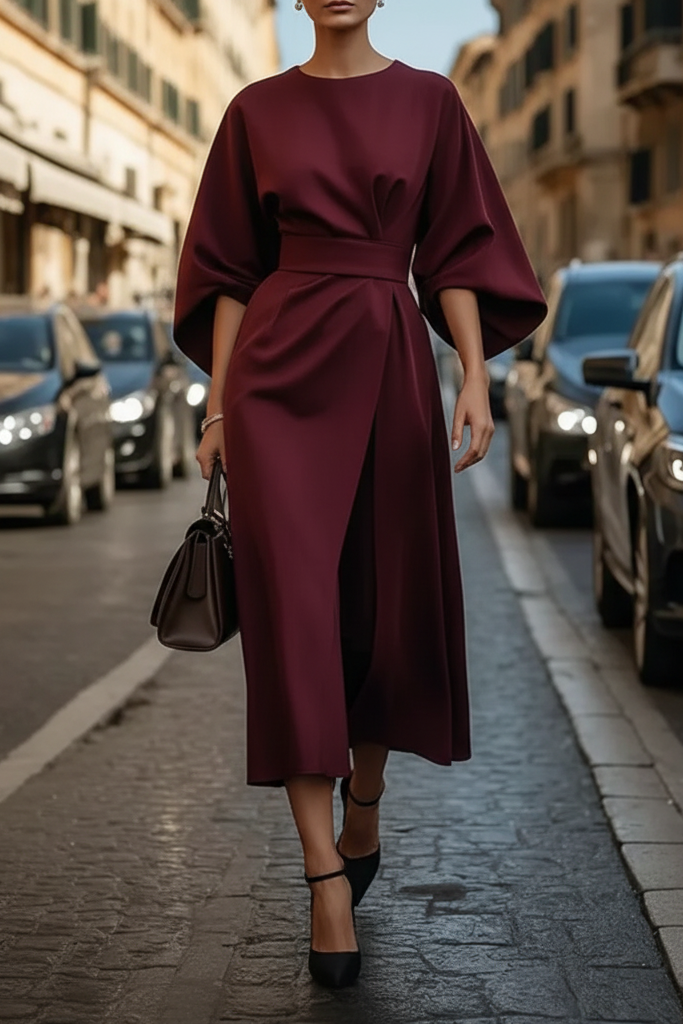 Classic black women's party dress, elegant & versatile for any special occasion.