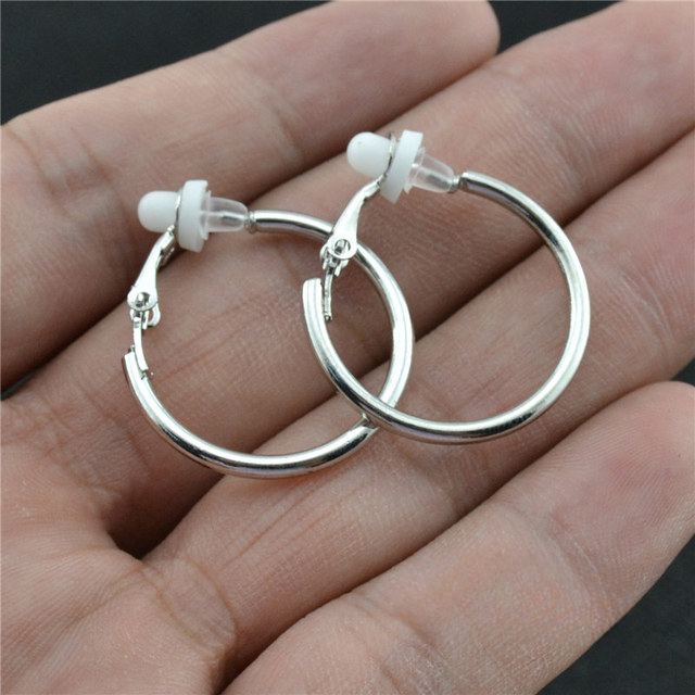 Elegant crystal clip-on earrings for women, comfortable non-pierced style.