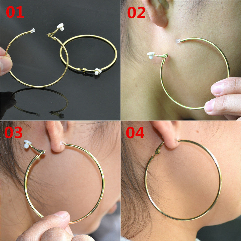 Stylish non-pierced crystal clip-on earrings, sophisticated accessory.