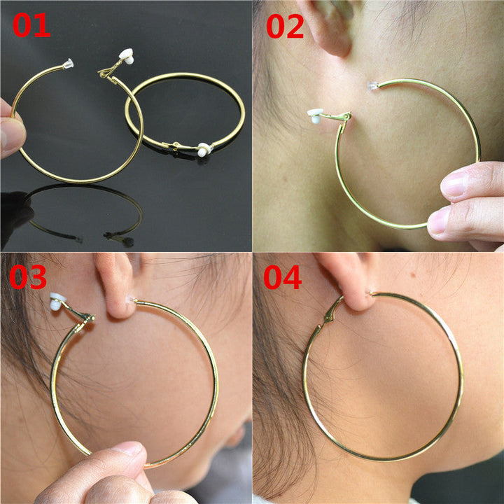 Stylish non-pierced crystal clip-on earrings, sophisticated accessory.