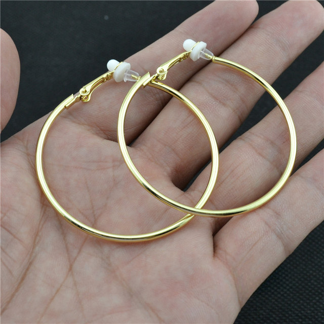 Dazzling crystal clip-on earrings, non-pierced style for all occasions.