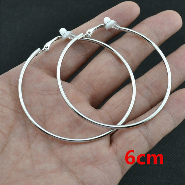 Silver-tone crystal clip-on earrings, sophisticated non-pierced jewelry.
