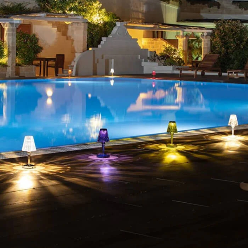 Beautiful crystal lamp, an elegant modern lighting solution for your home.
