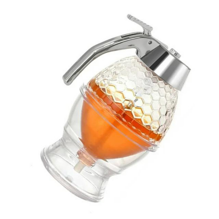 Versatile elegant dispenser for honey, syrup, or sauces, a chic kitchen accessory and tableware.