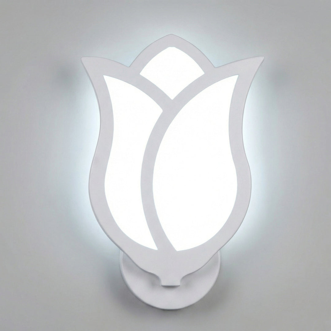 Decorative Florique petal lamp offering soft, ambient LED lighting, a sophisticated addition to a living space.