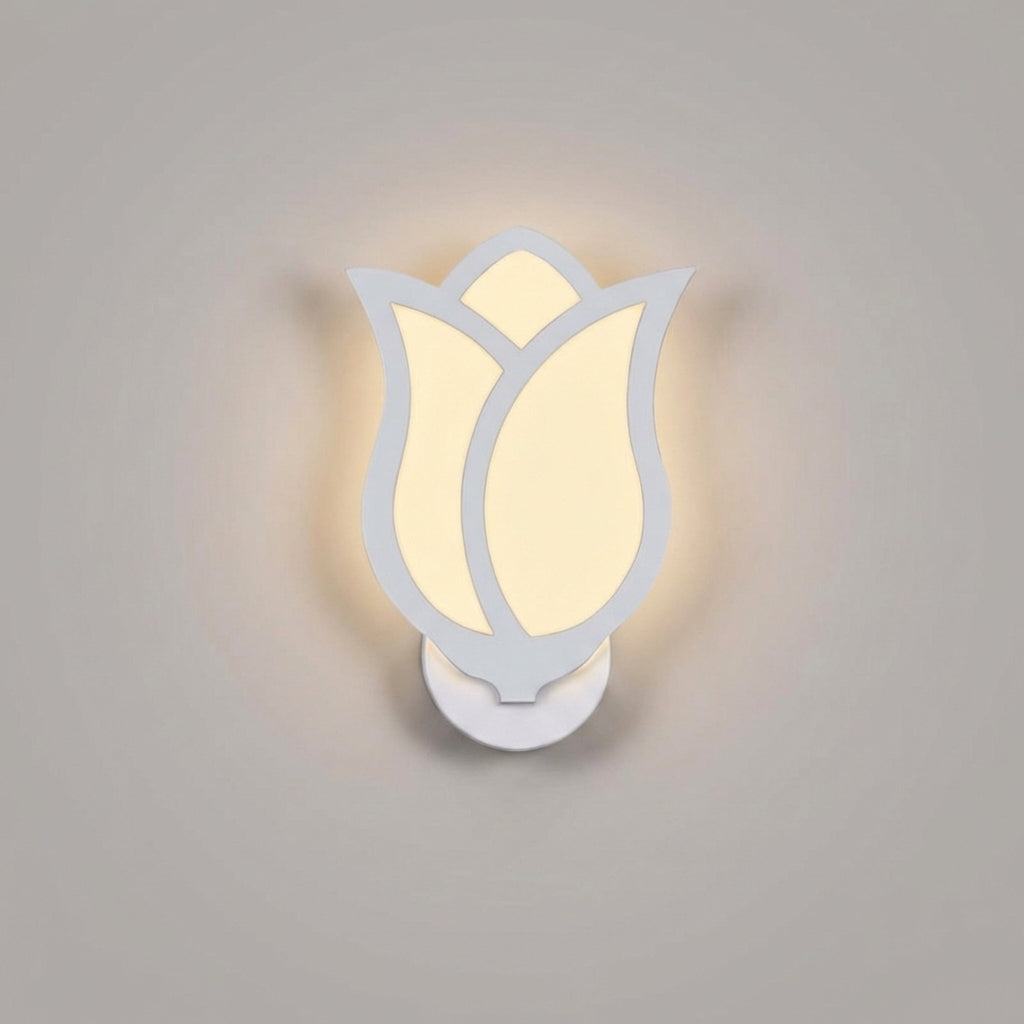Contemporary Florique floral wall fixture, a unique decorative light fixture for elegant and energy-efficient home lighting.