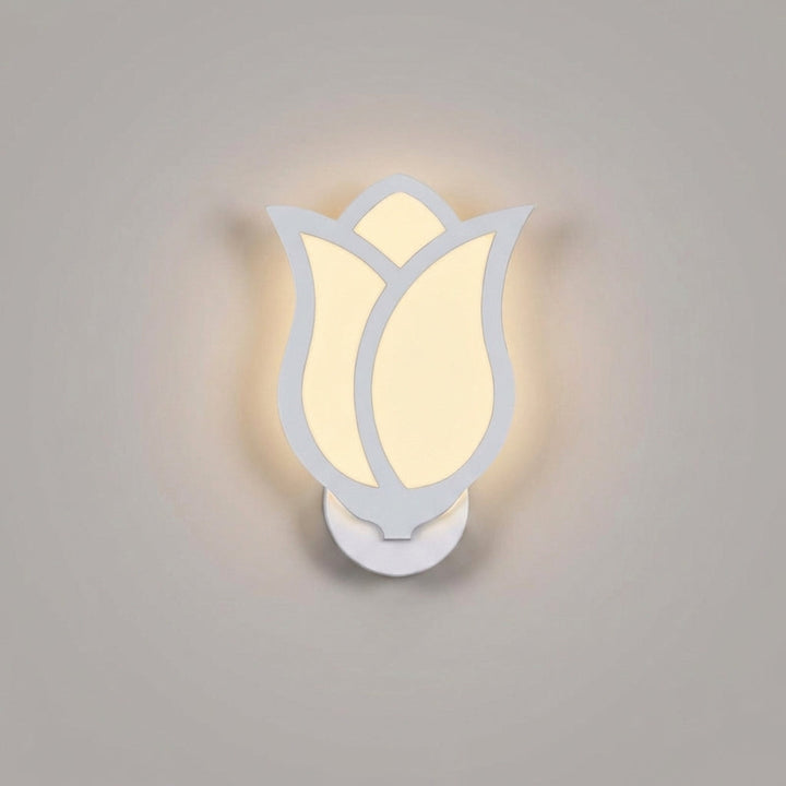 Contemporary Florique floral wall fixture, a unique decorative light fixture for elegant and energy-efficient home lighting.