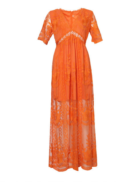 Stylish women's maxi dress, an elegant choice for summer holidays, parties, or special events.