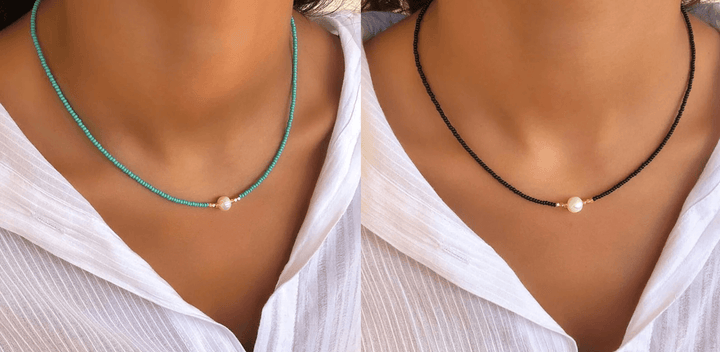 Versatile elegant freshwater pearl necklace, easily styled with any women's outfit for a classic look.