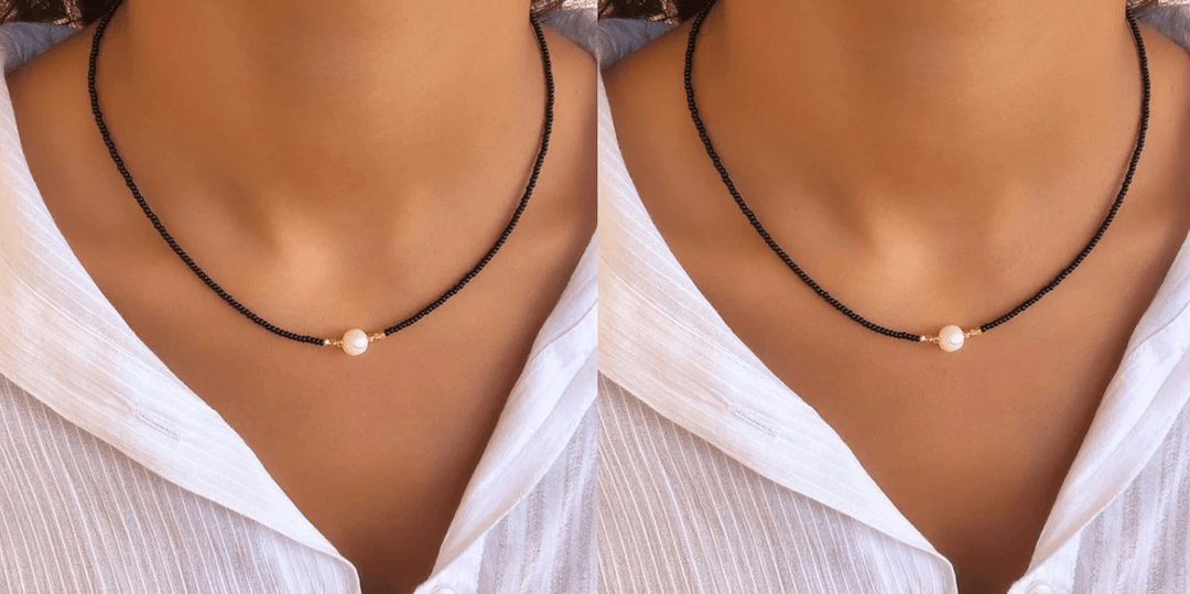 Timeless elegant freshwater pearl necklace, classic women's jewelry for enduring style.