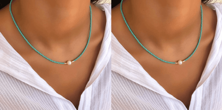 Luxurious freshwater pearl necklace, premium women's jewelry with an elegant, classic design.