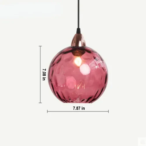 Bright glass globe pendant lamp casting ambient light, modern decorative fixture. Elegant design.