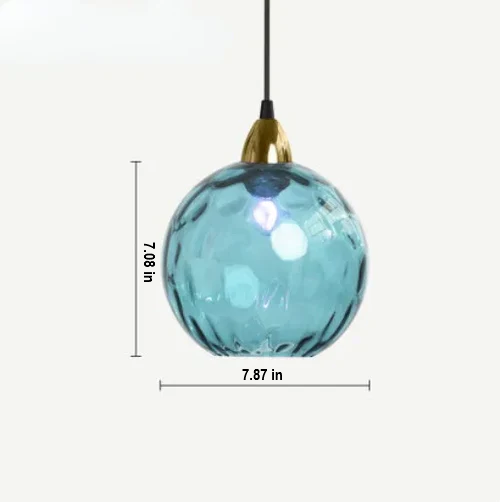 Simple yet elegant glass ball pendant light, a modern statement piece for home decor.