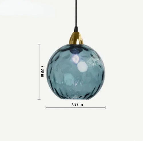 Unique glass ball design pendant lamp, versatile modern ceiling light for luxurious home interiors.
