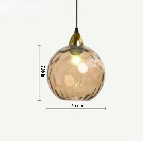 LumiSphere elegant glass ball pendant lamp, modern decorative ceiling light for a stylish home.