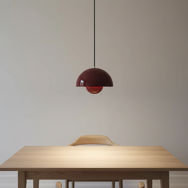 Elegant Glass & Metal Pendant Light, Scandinavian design for dining room