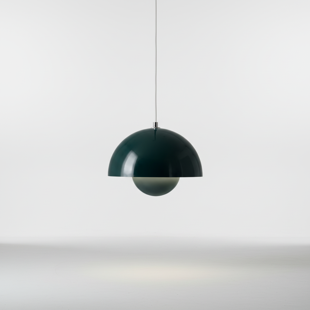 PendantFlora glass & metal pendant, minimalist Scandinavian home decor