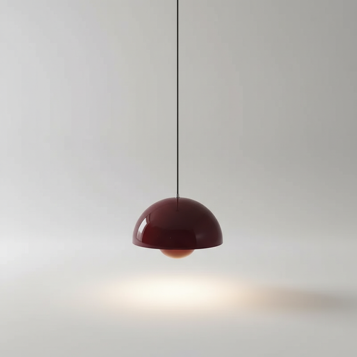 Modern Scandinavian glass lamp, metal pendant light for living room decor