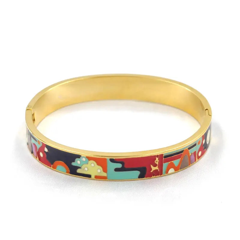 Adjustable gold geode cuff bracelet for women, a beautiful and elegant jewelry gift.