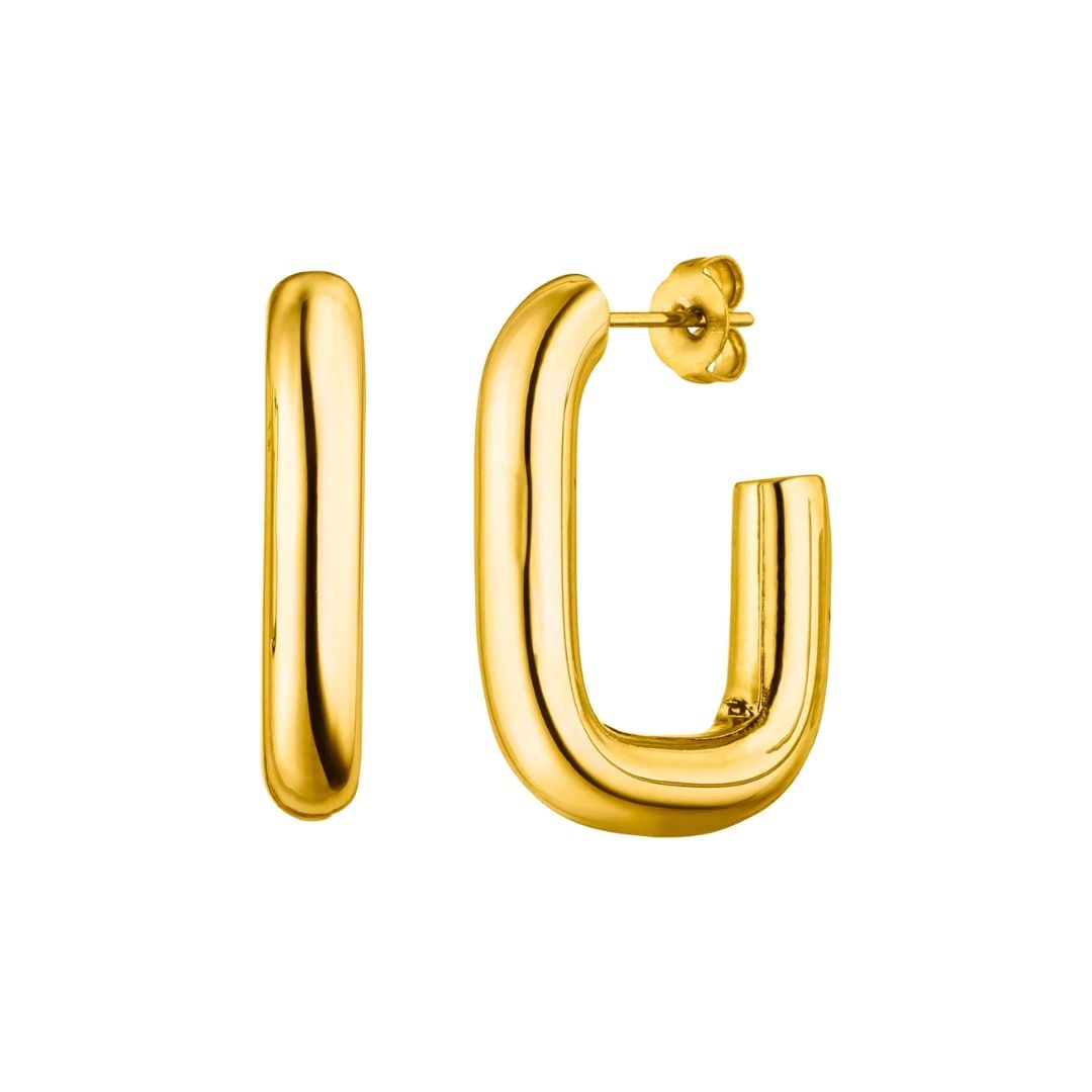 Delicate and elegant women's hoop earrings, perfect for adding sophistication to any outfit.