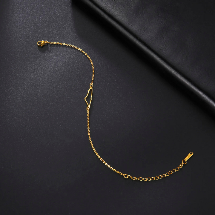 Elegant gold hope bracelet for women, adjustable & hypoallergenic