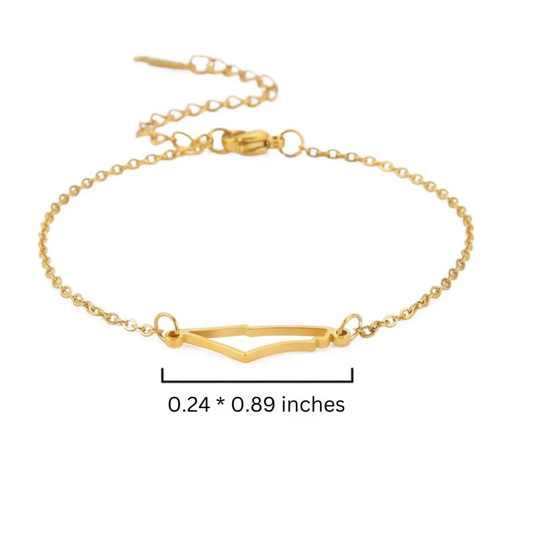 Stylish silver hope bracelet for women, elegant and adjustable jewelry