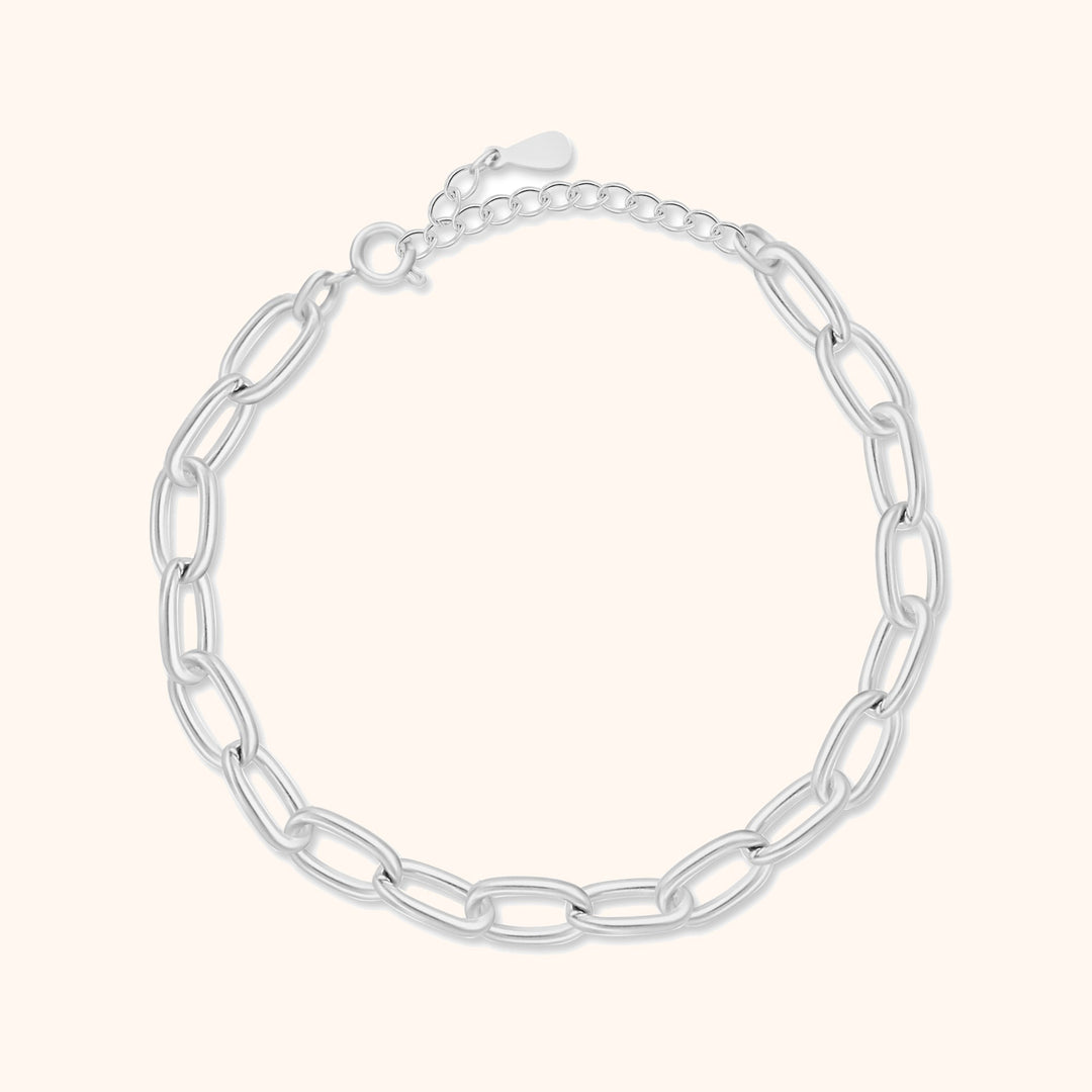 Timeless link chain bracelet - Lucia, gold & silver options, elegant women's fashion accessory
