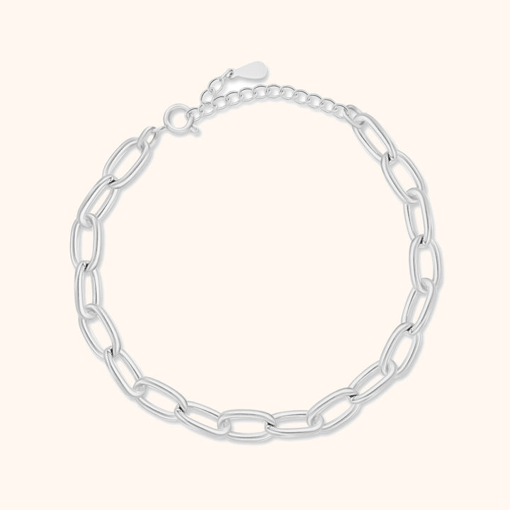 Timeless link chain bracelet - Lucia, gold & silver options, elegant women's fashion accessory