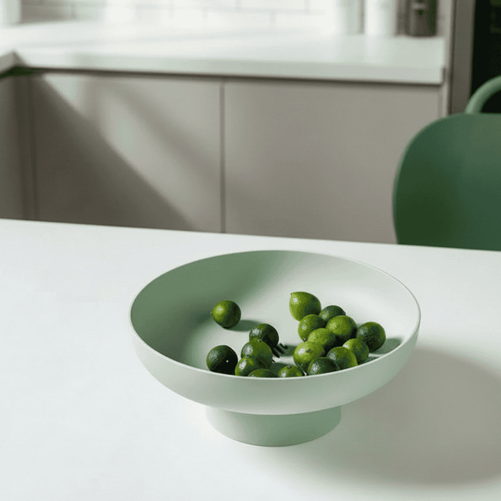 Elegant hand-painted fruit bowl, a stunning table centerpiece for modern & classic home decor.