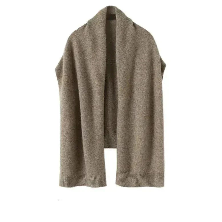 Fashionable women's knit winter scarf, a warm and elegant one-size wrap.