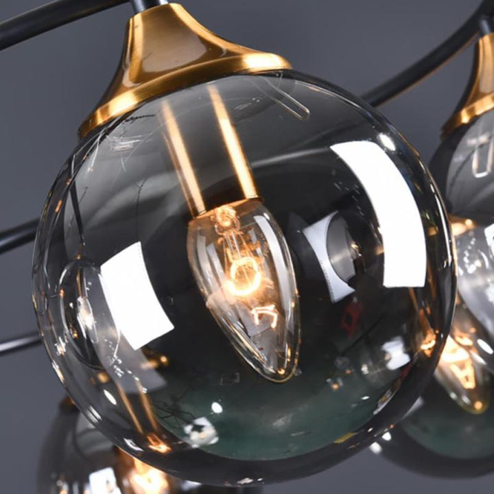 Modern LED ceiling light with elegant design, a dimmable fixture for home ambient lighting.