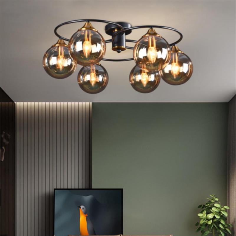 Elegant LED ceiling light fixture, a key piece of modern home decor for contemporary spaces.