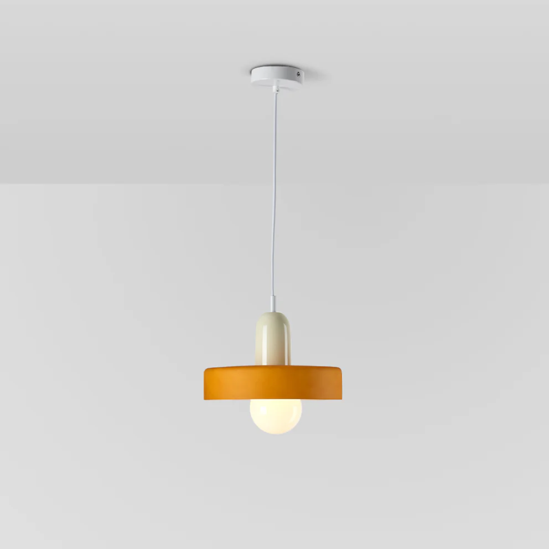 Elegant LED glass globe pendant lamp, modern ceiling fixture for living room decor.