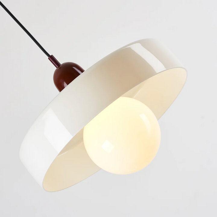 Modern LED glass globe light, energy efficient ceiling fixture for bedrooms.