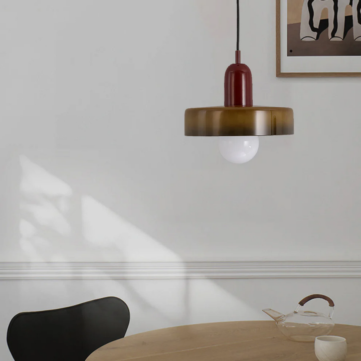 GloboLuxe modern LED pendant, clear glass globe for versatile home lighting.