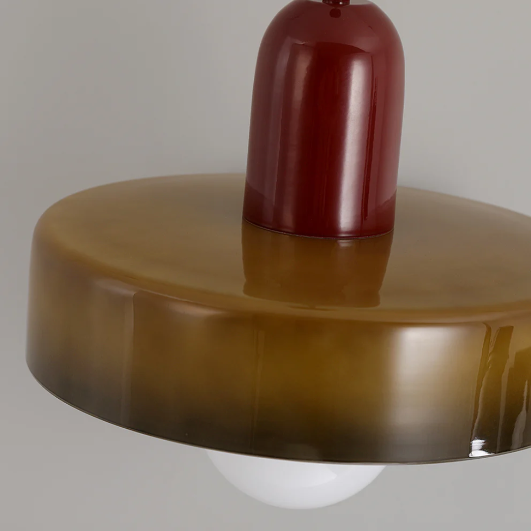 Adjustable LED glass globe pendant lamp, elegant design for any modern space.