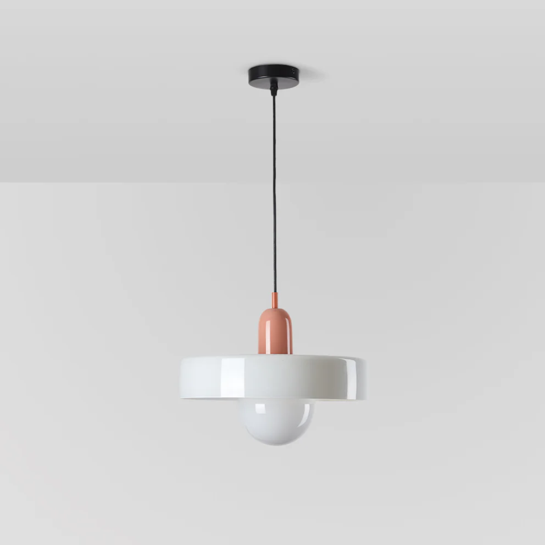 Stylish LED glass globe light fixture, modern design for living room ceilings.