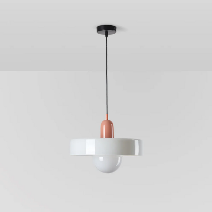 Stylish LED glass globe light fixture, modern design for living room ceilings.