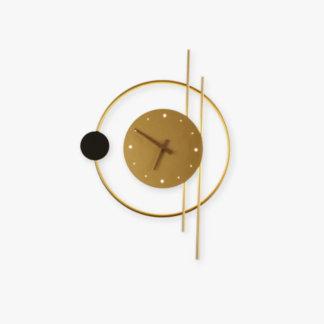 Elegant LED wall clock lamp, a modern timepiece providing gentle ambient light for stylish homes.