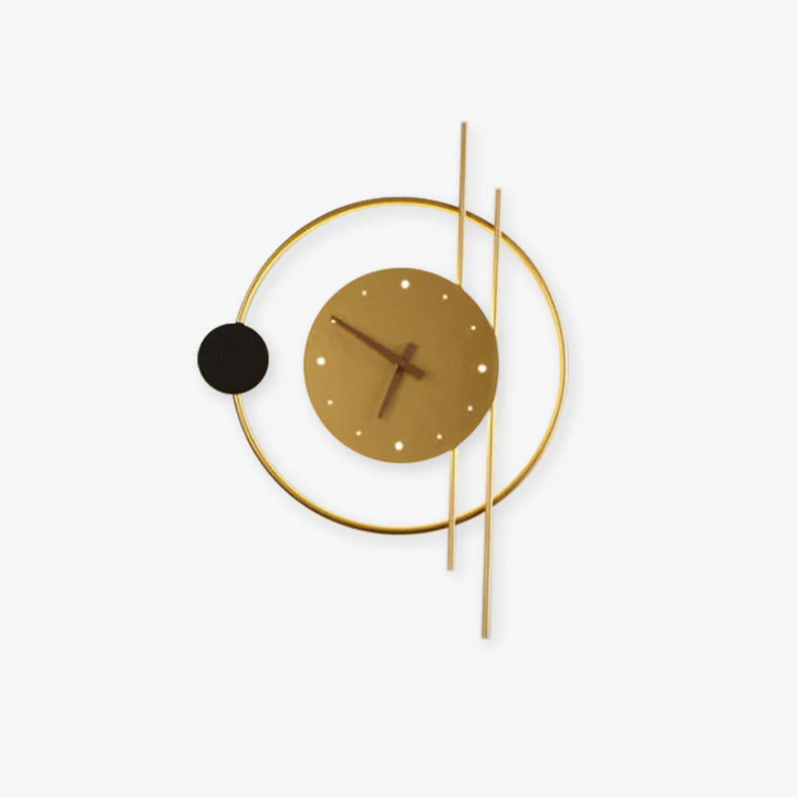 Elegant LED wall clock lamp, a modern timepiece providing gentle ambient light for stylish homes.
