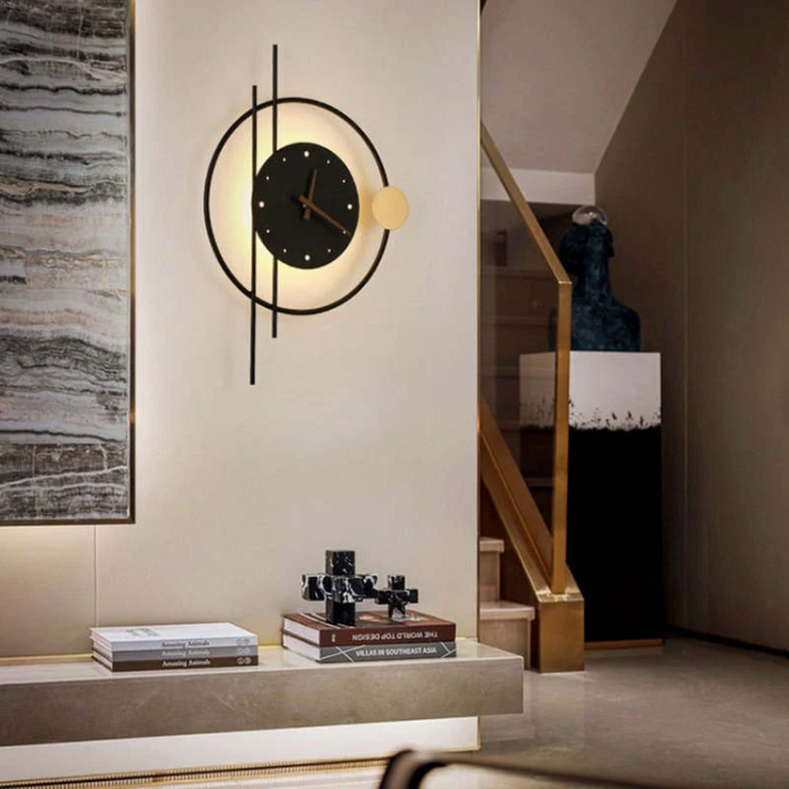 Chronos LED wall clock, a modern timepiece with integrated ambient light, functional & decorative.