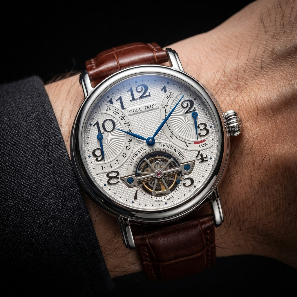 Elegant men's automatic self-winding watch with a classic design, perfect for discerning gentlemen.